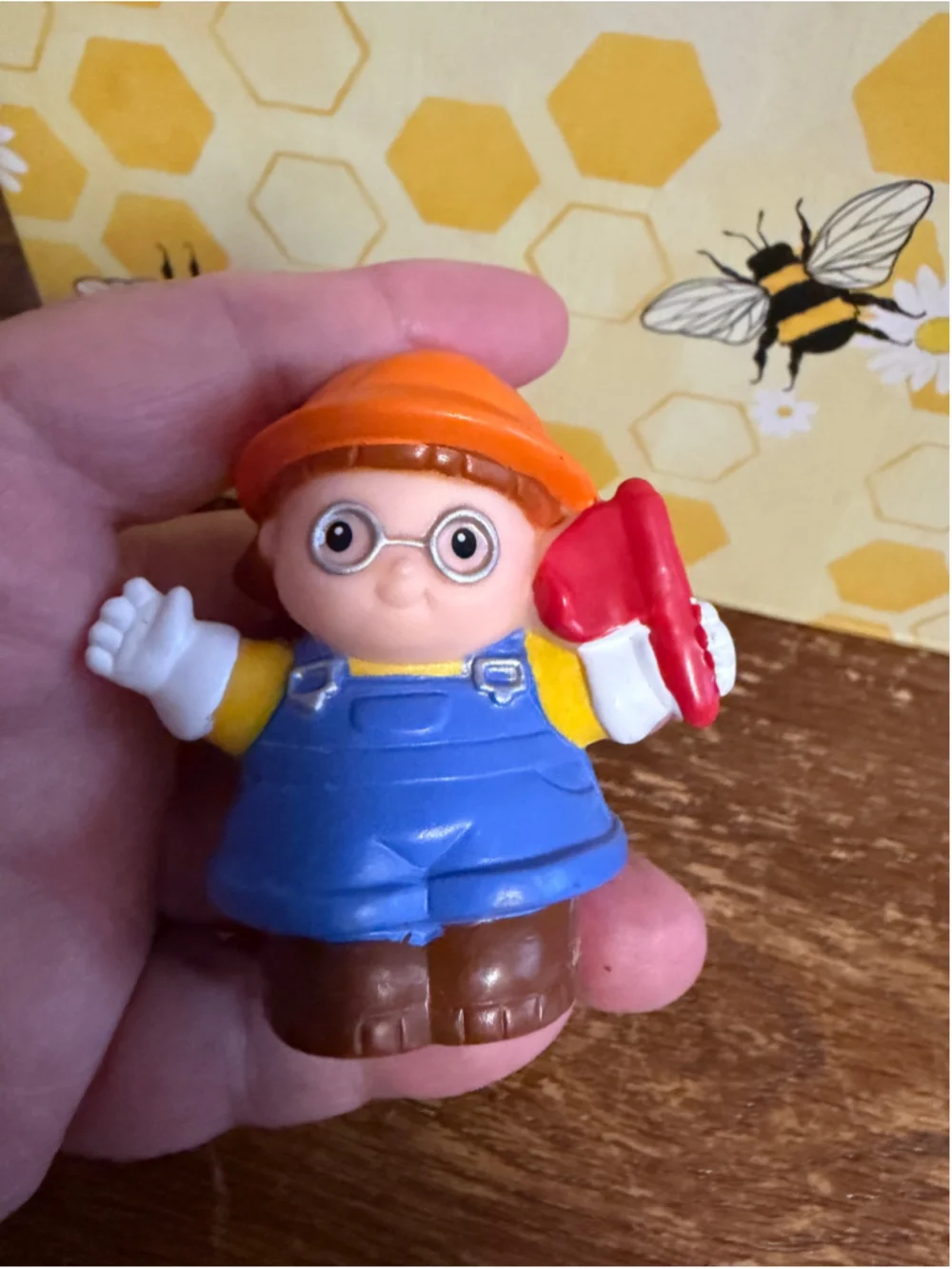 Fisher Price Little People Construction Worker Figure Lot of 5 Builder Crew Repl